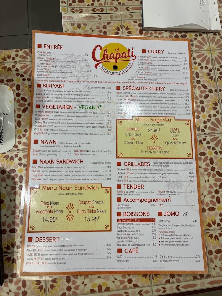 Chapati Indian Street Food - Menu Image 2