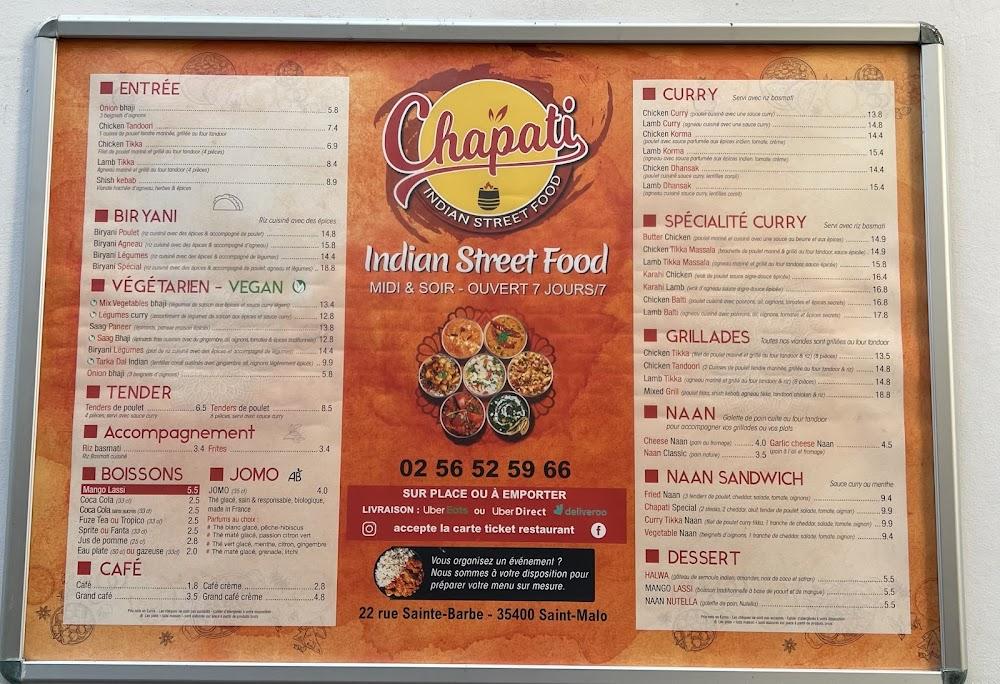 Chapati Indian Street Food - Menu Image 4